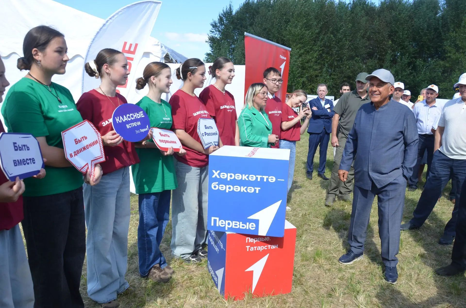 Районга Татарстан Рәисе Рөстәм Миңнеханов килде