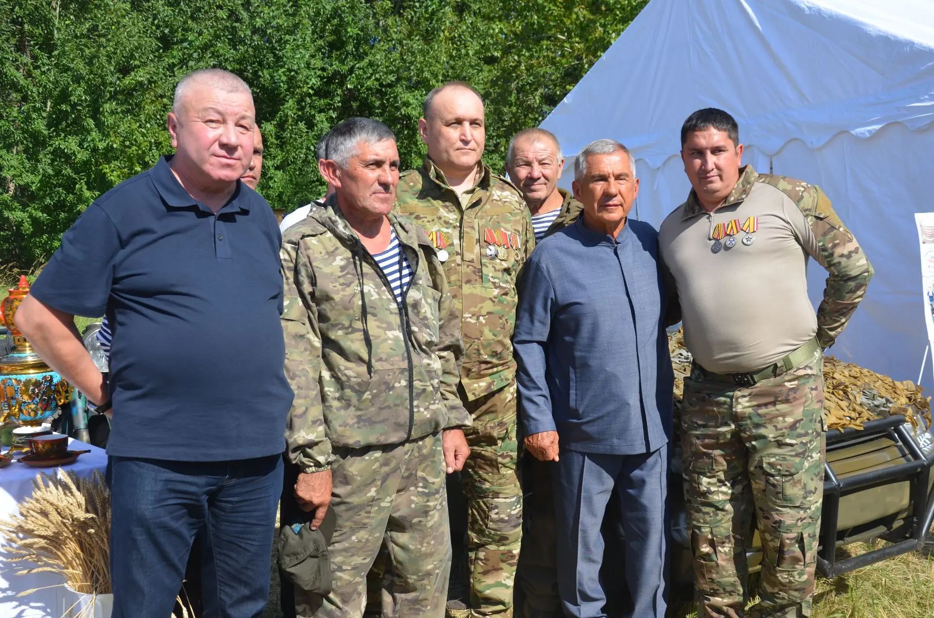 Районга Татарстан Рәисе Рөстәм Миңнеханов килде