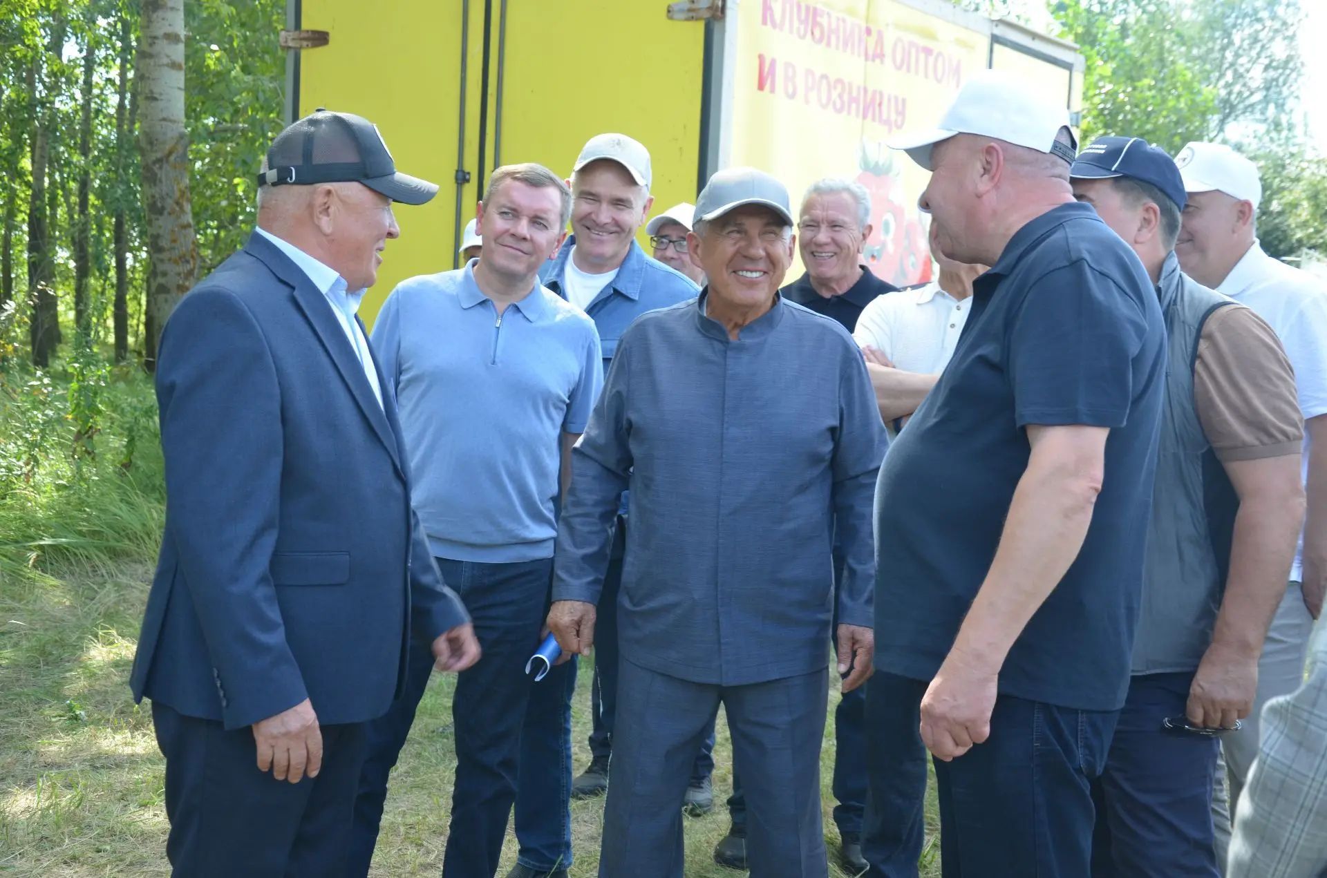 Районга Татарстан Рәисе Рөстәм Миңнеханов килде
