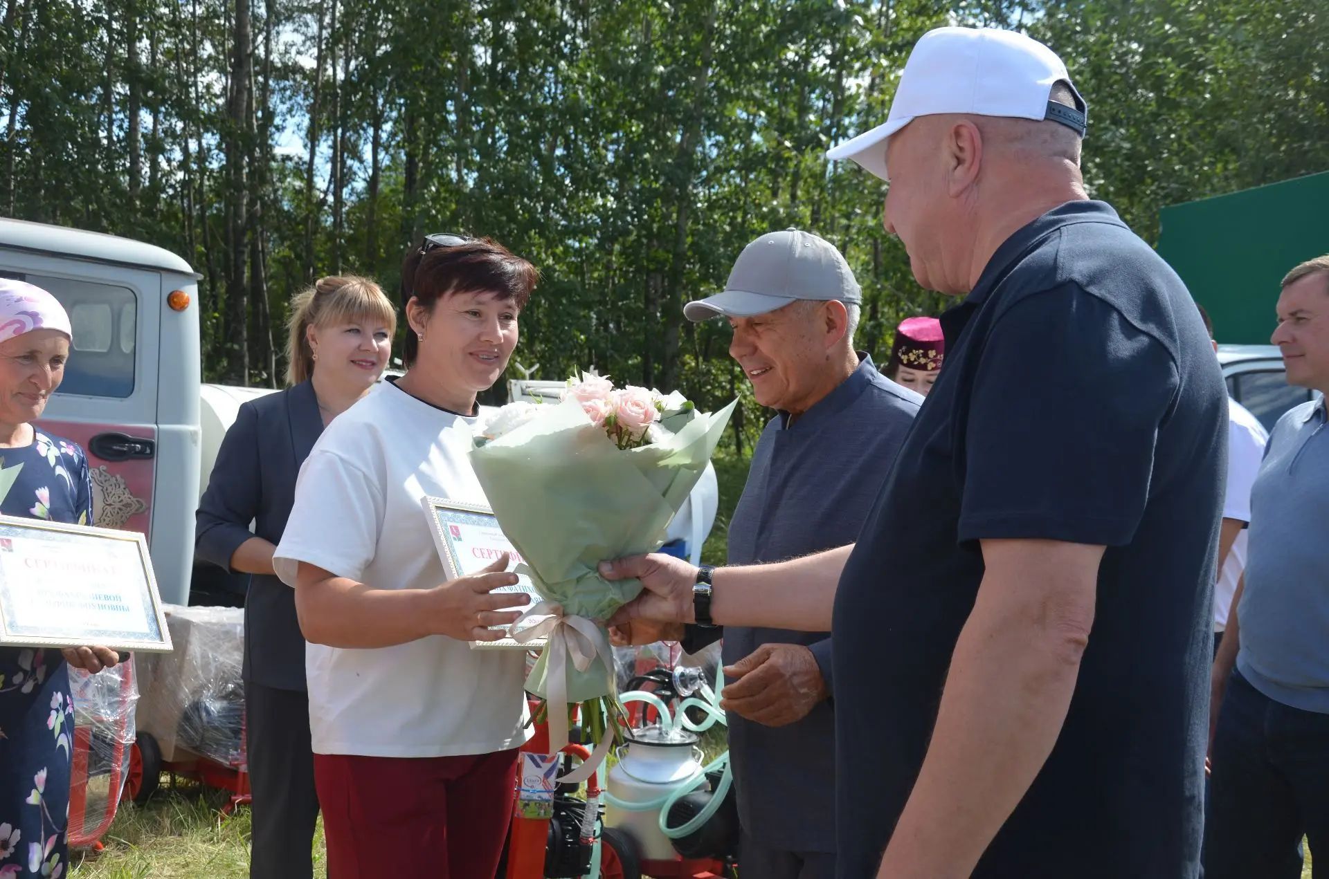 Районга Татарстан Рәисе Рөстәм Миңнеханов килде