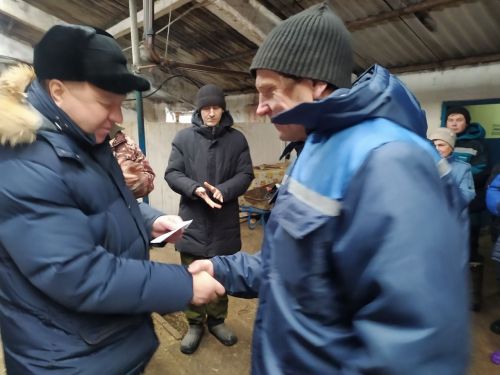 Передовые животноводы района получили награды