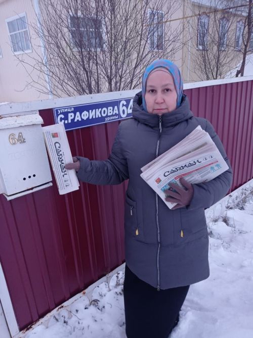Зур Нөркәй авылы хат ташучысы эшен яратып башкара