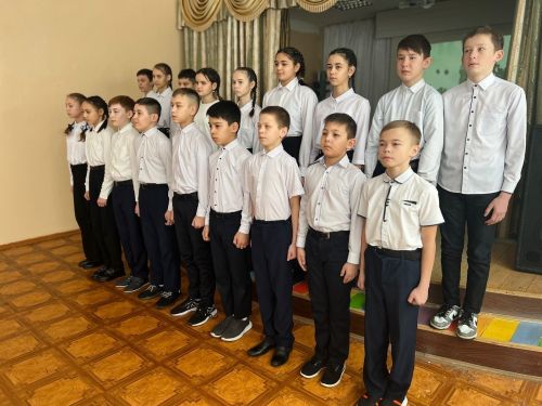 Учащиеся 6 классов Джалильской школы √ 2 вступили в ряды Юнармии
