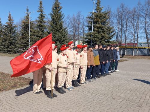 Юнармиячеләр бәйрәм тантанасында катнаштылар