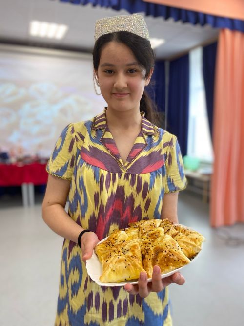 Сарман урта мәктәбендә милли табын кордылар