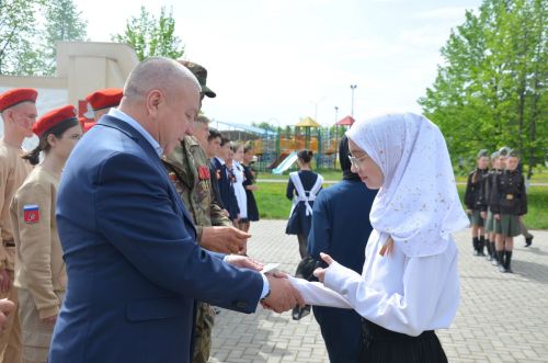 В районе приняли новых участников в «Юнармию»