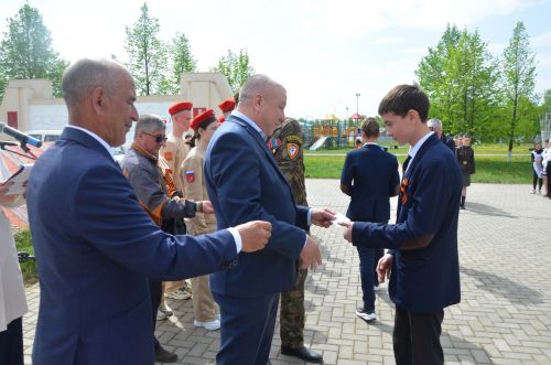 В районе приняли новых участников в «Юнармию»