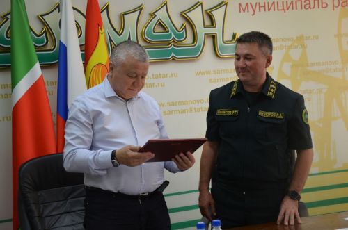 Районга ТР Урман хуҗалыгы министры Равил Кузюров килде