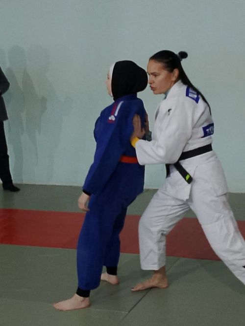 Чемпионка мира побывала в гостях у наших дзюдоистов