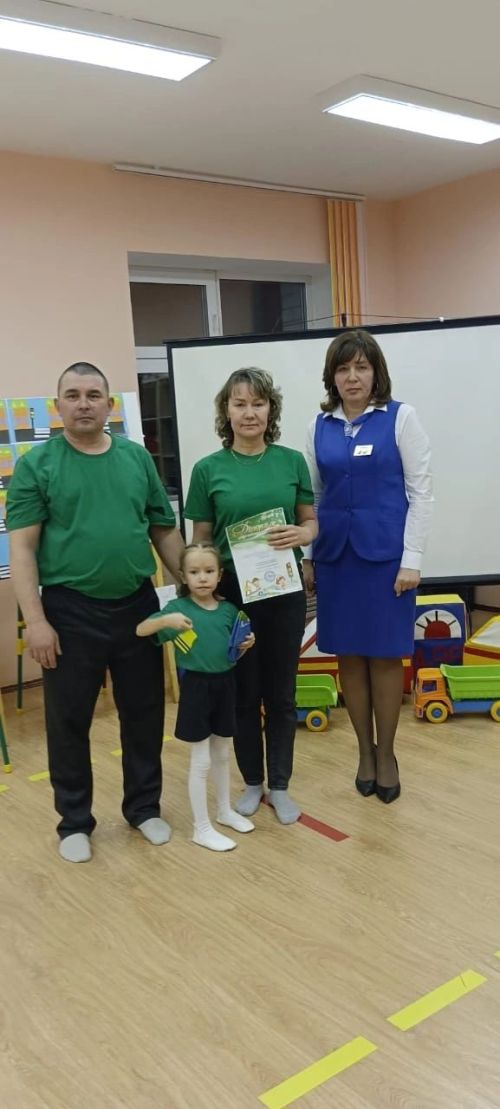 В детском саду «Сандугач» соревновались семьями
