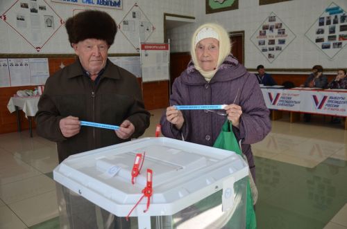 Гөлүсә апа белән Тимергали абый участокка җитәкләшеп килделәр