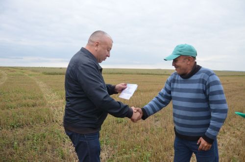 В районе определили передовиков уборки
