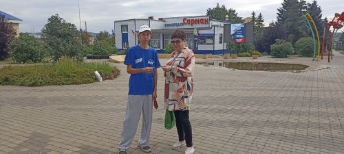 Молодогвардейцы района поздравили сармановцев