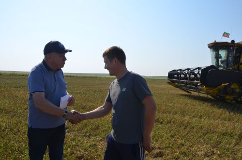 В районе определили передовиков уборки
