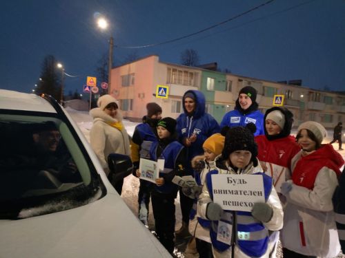 ЮИДовцы Сармановской гимназии популяризуют световозвращающие элементы