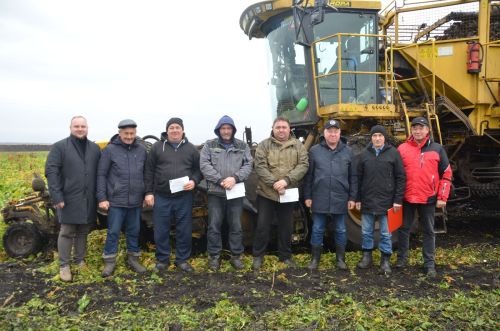 В районе определили передовиков свеклоуборочной кампании