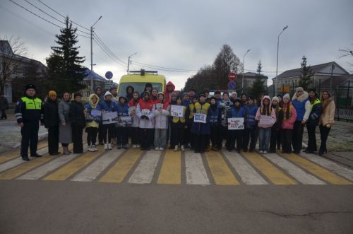 В Сарманово состоялась акция ко Дню памяти жертв ДТП