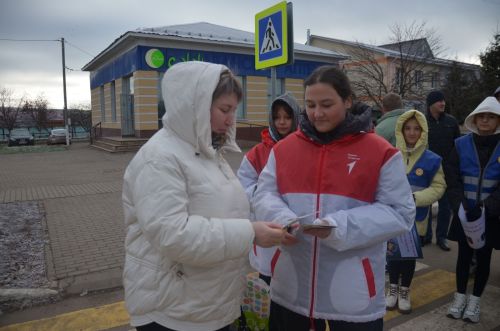 В Сарманово состоялась акция ко Дню памяти жертв ДТП