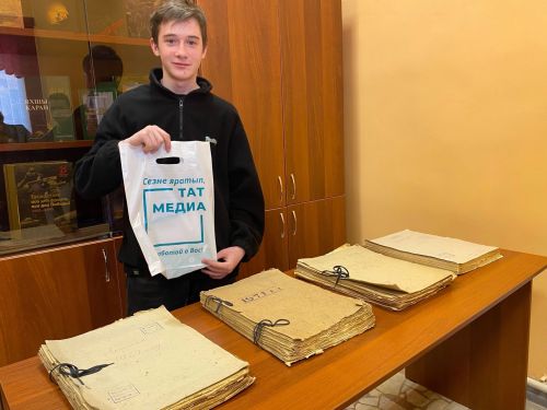 Район архивында “Сарман” газетасы белән бергә тарих саклана
