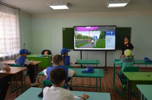 Команда Кавзияковской школы победила в муниципальном этапе конкурса «Безопасное колесо»
