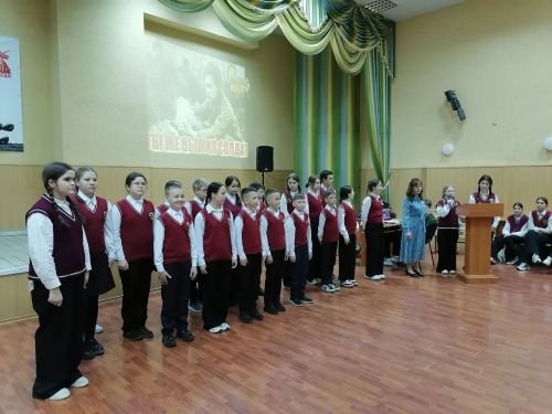 В Джалильской гимназии состоялся фестиваль военной песни к 80-летию Великой Победы