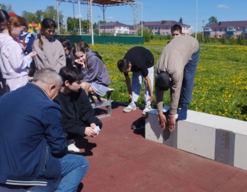 В Сарманово состоялся военно-патриотический смотр к 80-летию Великой Победы