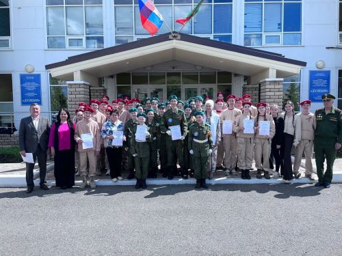 В Сарманово состоялся военно-патриотический смотр к 80-летию Великой Победы