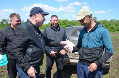 В районе наградили передовиков посева