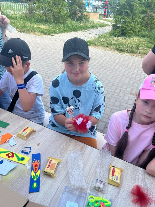 Район үзәгендә балалар бәйрәм иттеләр