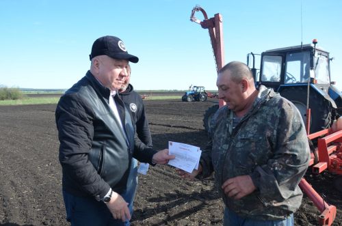 В районе наградили передовиков посева