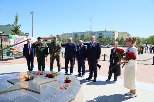 Торжественное открытие Памятника ветеранам боевых действий в Джалиле