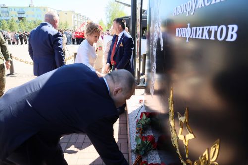 Торжественное открытие Памятника ветеранам боевых действий в Джалиле