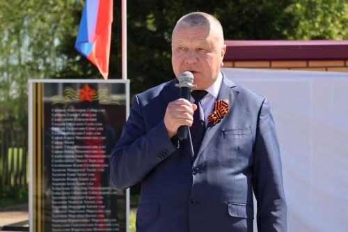 Торжественное открытие памятников в селе Мустафино