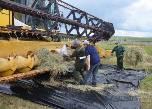 В районе состоялся «Парад комбайнов»
