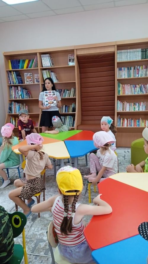 №2 «Лилия» балалар бакчасында тәрбияләнүчеләр балалар китапханәсендә булдылар