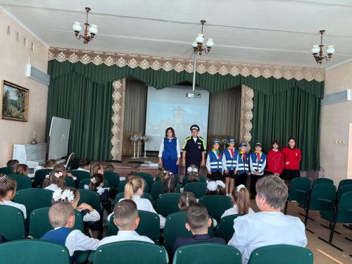 Первоклассников Сармановской гимназии торжественно приняли в ряды юных пешеходов