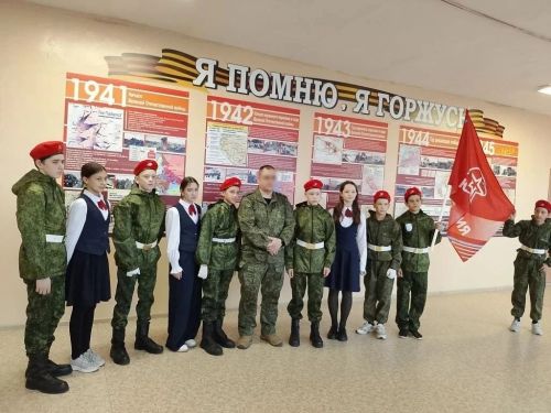 В Джалильской СОШ №1 состоялась встреча с участником СВО