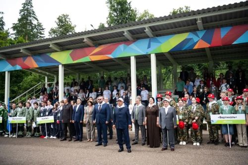 Команда Джалильской СОШ №1 защищает честь района в полевой олимпиаде