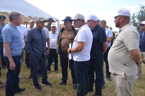 Районга Татарстан Рәисе Рөстәм Миңнеханов килде