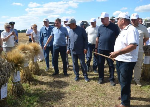 Районга Татарстан Рәисе Рөстәм Миңнеханов килде