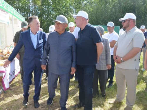 Районга Татарстан Рәисе Рөстәм Миңнеханов килде