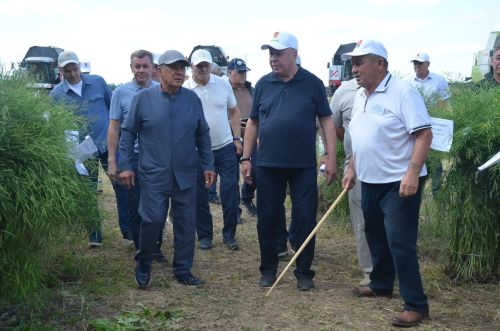 Районга Татарстан Рәисе Рөстәм Миңнеханов килде