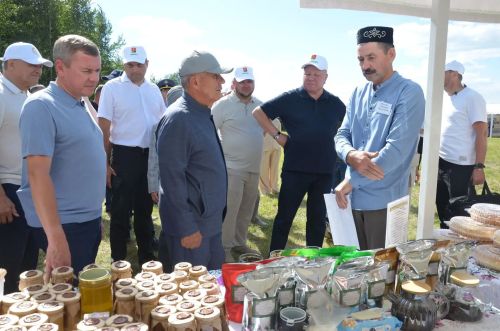 Районга Татарстан Рәисе Рөстәм Миңнеханов килде