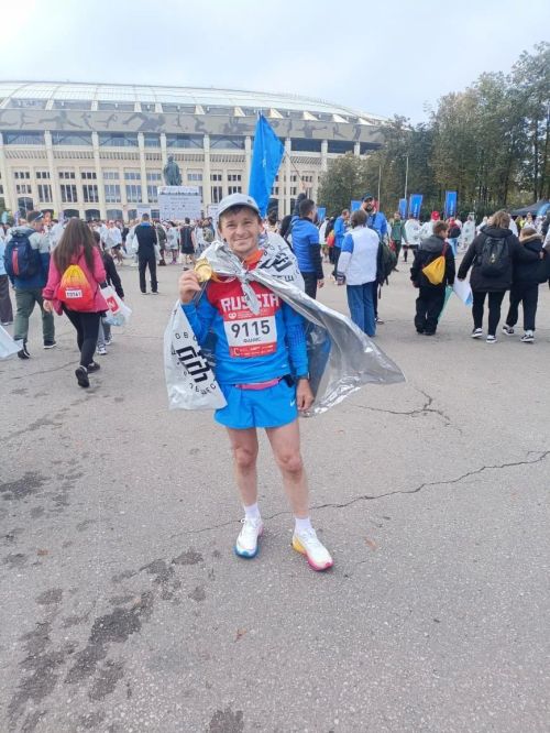 Сарман егете Мәскәүгә марафонга барган