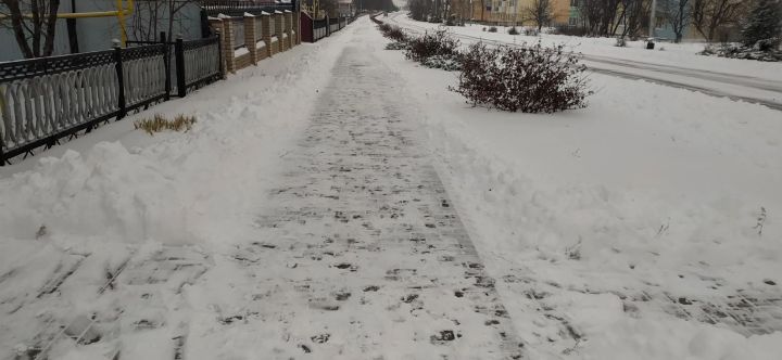 Сарман урамнарын кар басты