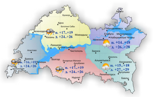 28 майга һава торышы һәм ай календаре