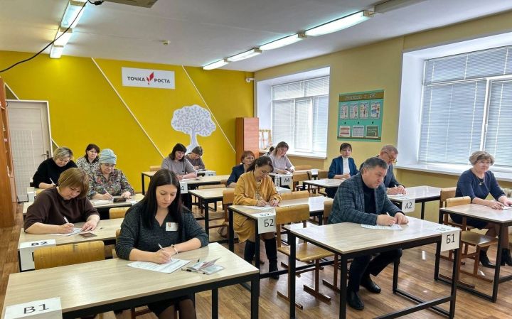 Родители Сарманово сдали пробный ЕГЭ по математике в рамках всероссийской акции