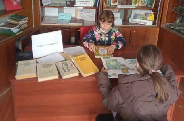 В Лякинской библиотеке оформили выставку ко Дню русского языка